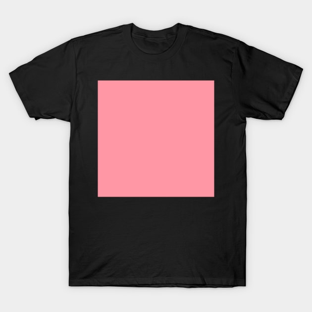 Back to School Solid Color: Bright Pink T-Shirt by JuneNostalgia